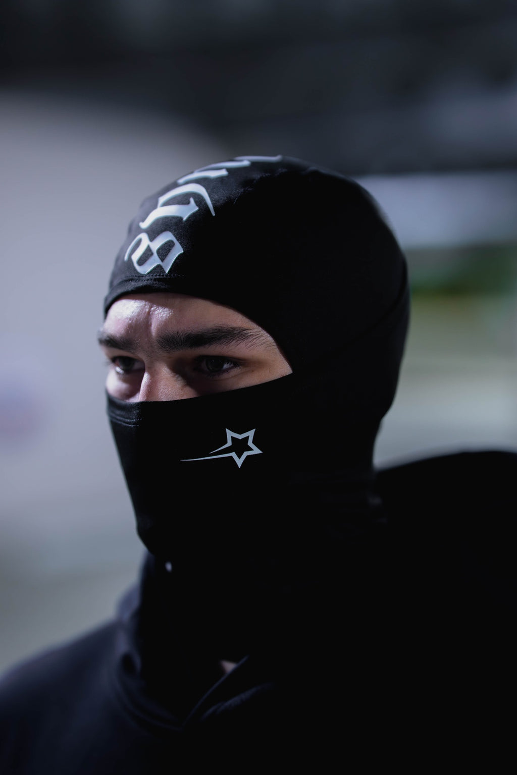 Synced All Season Balaclava front view with star logo