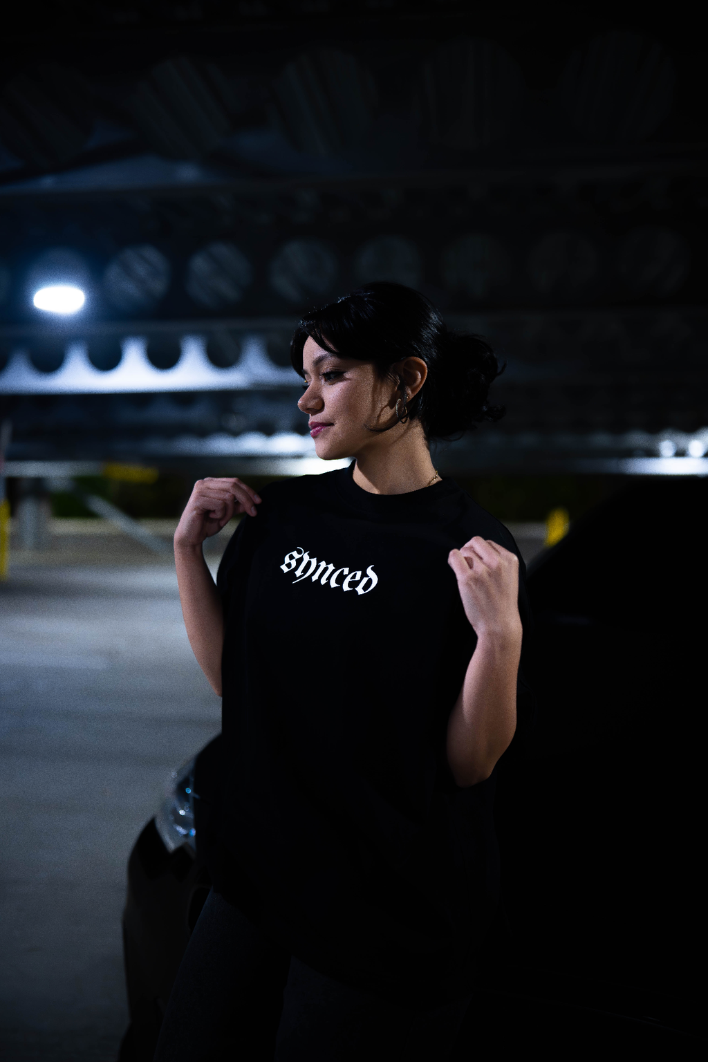 Synced Motorsports Core Tee detail